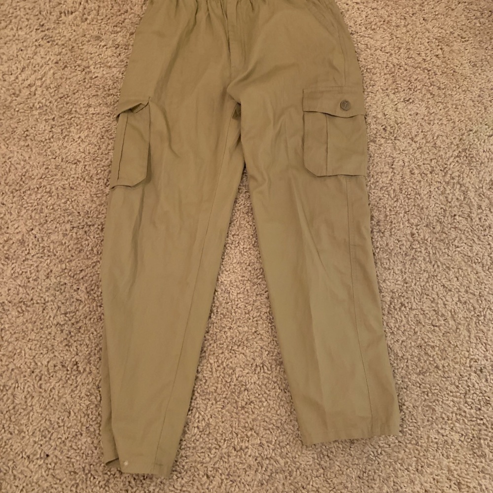 Beige Cargo Pants